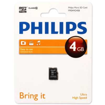 Карта памяти Philips 4GB FM04MD45B/97