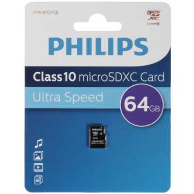 карта памяти Philips 64GB FM64MD45B/97