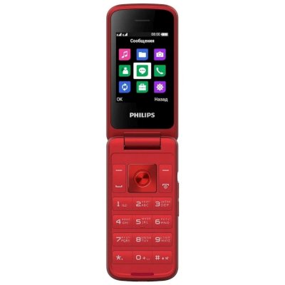 мобильный телефон Philips Xenium E255 Red
