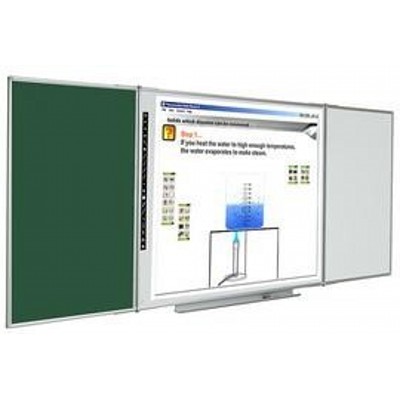 интерактивная доска Polyvision eno flex 2620A+две металло-керамические белые и зеленые створки