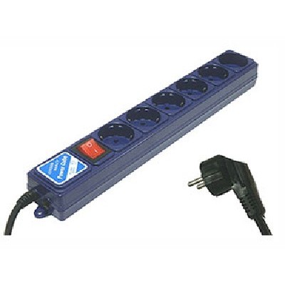 сетевой фильтр Power Cube B 3 метра Blue