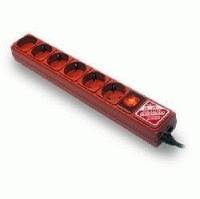 Сетевой фильтр Power Cube B 3 метра Red
