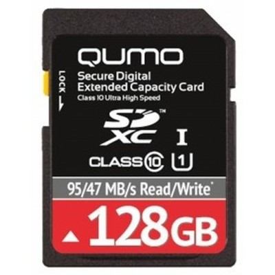 карта памяти Qumo 128GB QM128GSDXC10U1