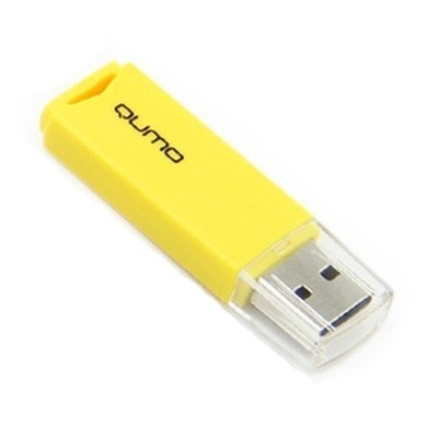 флешка Qumo 16GB QM16GUD-TRP-Yellow