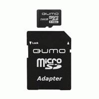 Карта памяти Qumo 16GB Class10 QM16MICSDHC10