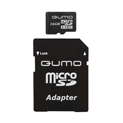 карта памяти Qumo 16GB Class10 QM16MICSDHC10