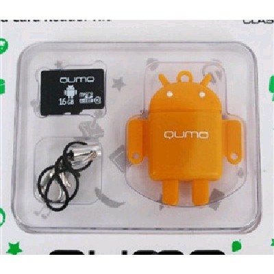 карта памяти Qumo 16GB QM16GCR-MSD10-FD-ORG