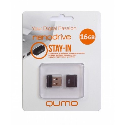 флешка Qumo 16GB QM16GUD-NANO-B