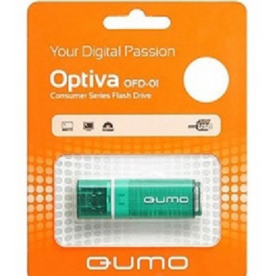 флешка Qumo 16GB QM16GUD-OP1-green