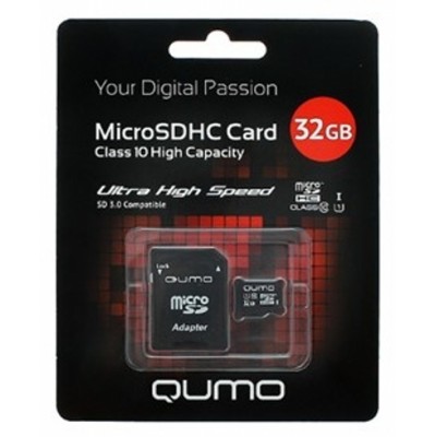 карта памяти Qumo 32GB Class 10 QM32GMICSDHC10U1