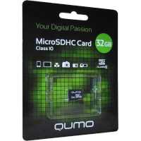 Карта памяти Qumo 32GB QM32GMICSDHC10U1NA
