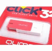 Флешка Qumo 32GB QM32GUD-CLK-Crimson