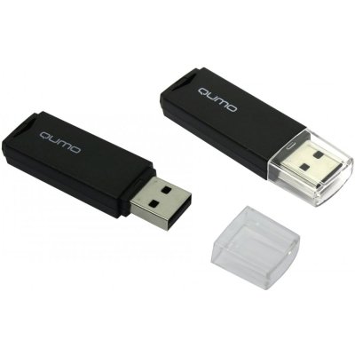флешка Qumo 4GB QM4GUD-TRP-Black