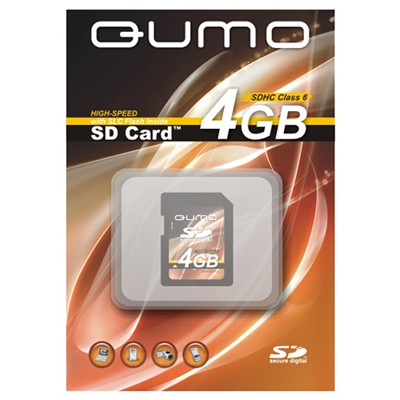 карта памяти Qumo 4GB Secure Digital High-Capacity Class 6