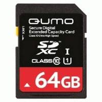 Карта памяти Qumo 64GB Class10 QM64GSDXC10