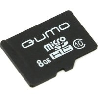 Карта памяти Qumo 8GB QM8GMICSDHC10NA