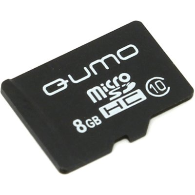 карта памяти Qumo 8GB QM8GMICSDHC10NA