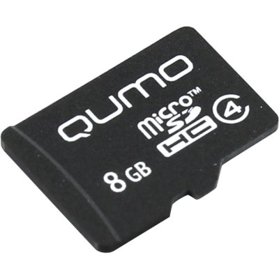карта памяти Qumo 8GB QM8GMICSDHC4NA
