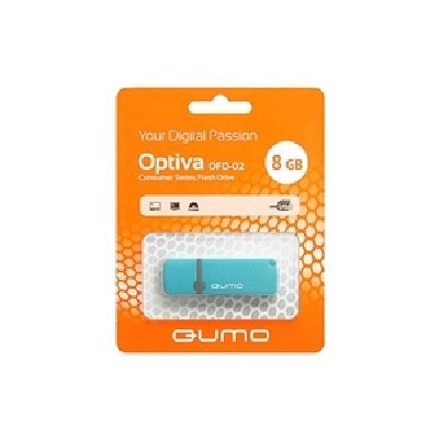 флешка Qumo 8GB QM8GUD-OP2-blue
