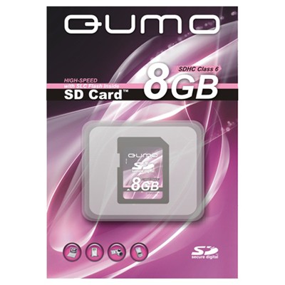карта памяти Qumo 8GB Secure Digital High-Capacity Class 6