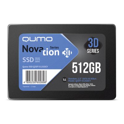 SSD диск Qumo Novation 3D 512Gb Q3DT-512GSCY