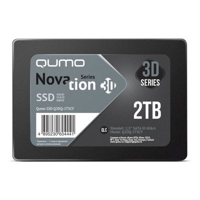 SSD диск Qumo Novation 3D QLC 2Tb Q3DQ-2TSCY