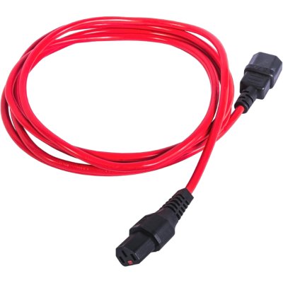 кабель питания Rem R-10-Cord-C13-C14-1.8-Red