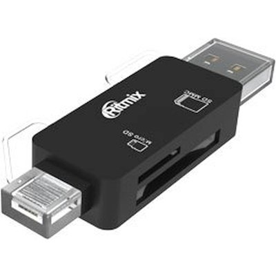 картридер Ritmix CR-2043G Black