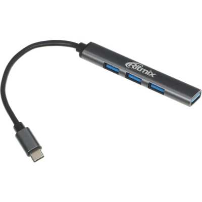 разветвитель USB Ritmix CR-4401 Grey