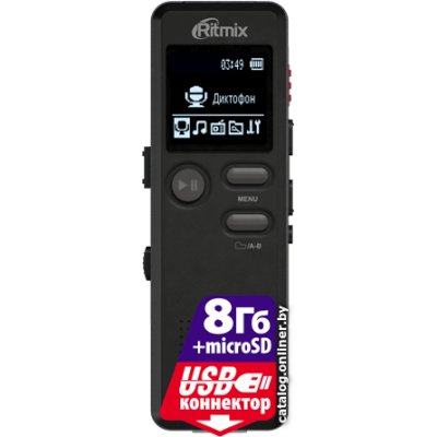 диктофон Ritmix RR-610 8Gb Black