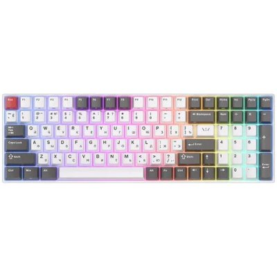 Клавиатура Royal Kludge RK100 Grey/Red/White 6935280824067