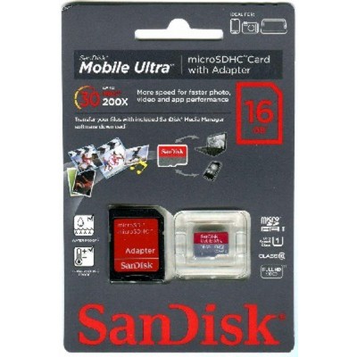 карта памяти SanDisk 16GB SDSDQU-016G-U46A