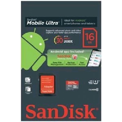 карта памяти SanDisk 16GB SDSDQUA-016G-U46A