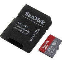 Карта памяти SanDisk 64GB SDSQUAR-064G-GN6IA