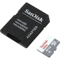 Карта памяти SanDisk 64GB SDSQUNB-064G-GN3MA