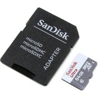 Карта памяти SanDisk 64GB SDSQUNS-064G-GN6TA
