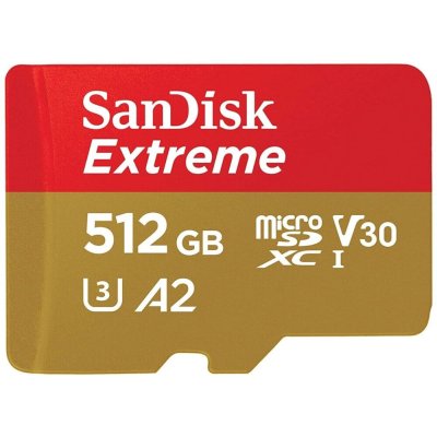 Карта памяти SanDisk Extreme 512GB SDSQXAV-512G-GN6MN