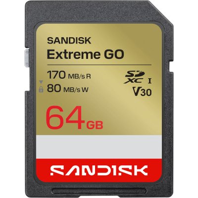 карта памяти SanDisk Extreme Go 64GB SDSDXGN-064G-GNCIN