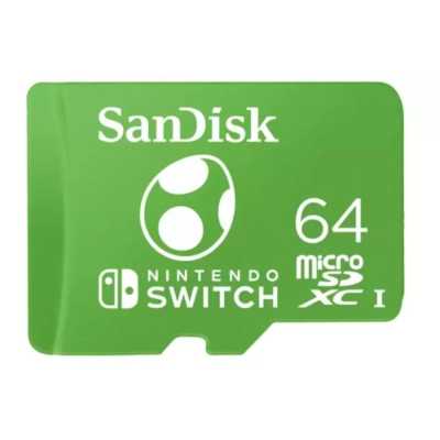 Карта памяти SanDisk Nintendo Switch 64GB SDSQXAO-064G-GN3ZN