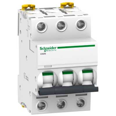 автоматический выключатель Schneider Electric Acti 9 iC60N 3P (D) 6kA 40 А A9F75340