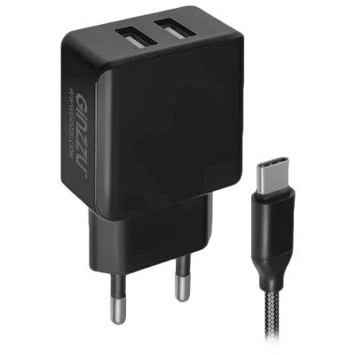 сетевое зарядное устройство Ginzzu GA-3314UB