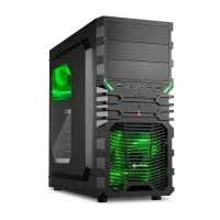 Корпус Sharkoon VG4-W Green Led