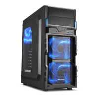 Корпус Sharkoon VG5-W blue led
