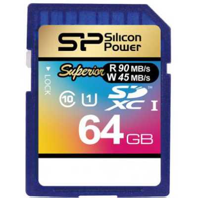 Карта памяти Silicon Power Superior Pro 64GB SP064GBSDXCU3V10