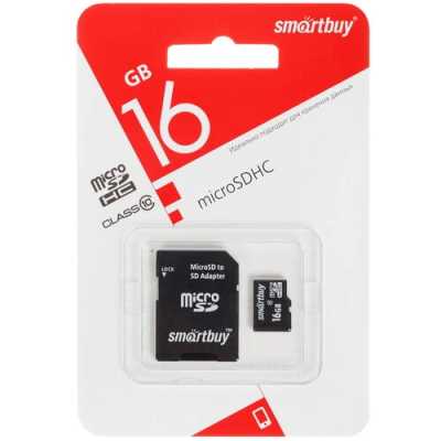 Карта памяти SmartBuy 16GB SB16GBSDCL10-01LE