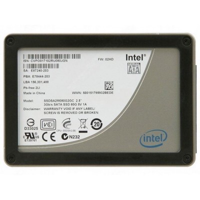 SSD диск Intel SSDSA2MH080G2K5