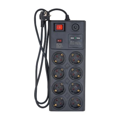 Сетевой фильтр Старт С/УД-Ф SP 8x1 ZDVT 2USB Black