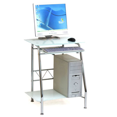 стол компьютерный Бюрократ GD-005/White