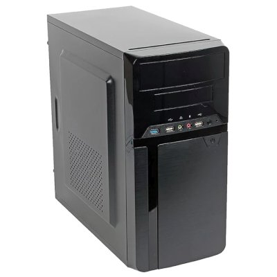 корпус SunPro VISTA IV без БП 2xUSB2.0 + 2xUSB3.0 Black