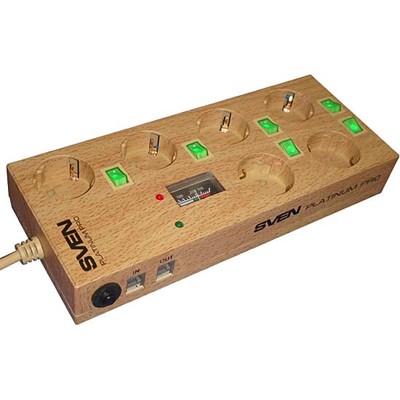 сетевой фильтр Sven Platinum Pro 5 метров Wooden